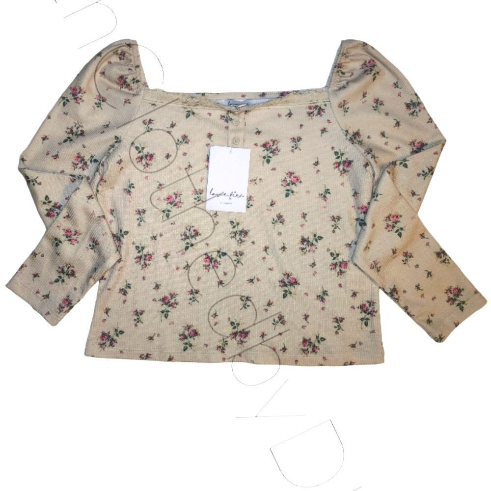 Love Fire Floral Long Sleeve Shirt